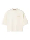 Jacquemus Beige Crewneck Logo T-shirt In Neutral