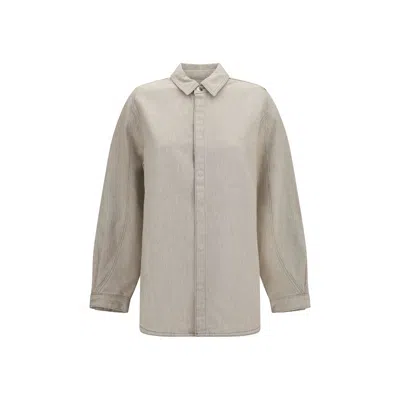 Jacquemus Beige Denim Shirt In Neutral