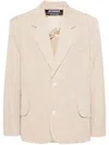 Jacquemus La Veste Titolo Blazer Jacket In Beige