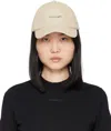 Jacquemus Beige La Casa 'la Casquette Gadjo' Cap In 140 Light Greige