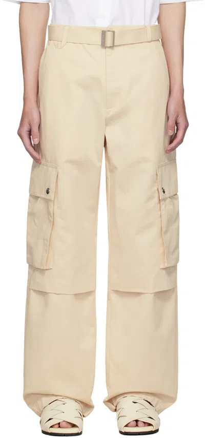 JACQUEMUS BEIGE LA CASA 'LE CARGO' CARGO PANTS