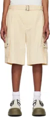 Jacquemus Men's Le Cargo Bermuda Shorts In 150 Beige