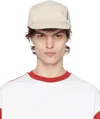 Jacquemus Beige 'la Casquette Liga' Cap In 110 Off-white