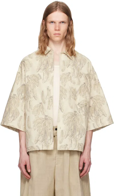 Jacquemus Beige La Croisière 'the Aloe' Shirt In Neutral
