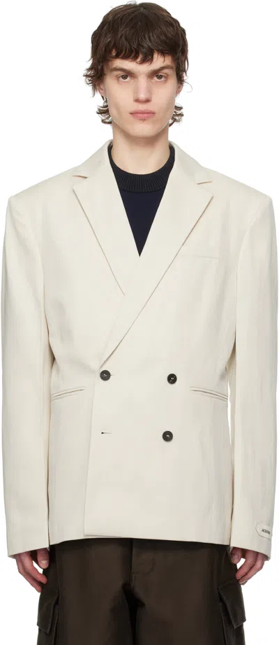 Jacquemus Beige La Croisière 'the Fernando' Blazer In 130 Light Beige