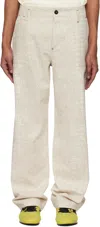 Jacquemus The Fernando De-nîmes Trousers In 1jk Croco Beige