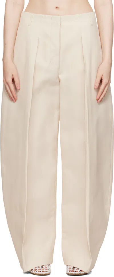 Jacquemus Beige La Croisière 'the Ovalo' Trousers