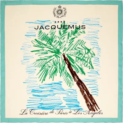 Jacquemus Beige La Croisière 'the Palmier Bandana' Scarf