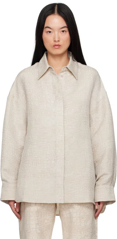 JACQUEMUS BEIGE LA CROISIÈRE 'THE PASADENA' SHIRT