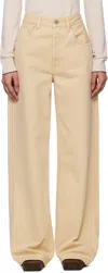 Jacquemus Le De Nimes High-rise Bootcut Jeans In 130 Light Beige