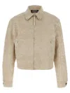 Jacquemus Beige La Veste De-nimes Canevas Jacket In Beige