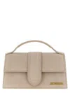 Jacquemus Le Grande Bambino Suede Top Handle Bag In Neutral