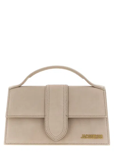 Jacquemus Beige Large Bambino Crossbody Bag In Sand