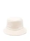 Jacquemus Beige Le Bob Bucket Hat In White