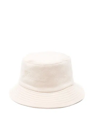 JACQUEMUS BEIGE LE BOB BUCKET HAT