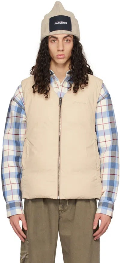 Jacquemus Beige 'le Gilet Carozzu' Vest In Light Beige