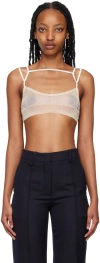 Jacquemus Beige Le Papier 'le Bandeau Sognu' Bra In 150 Beige