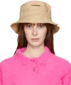 Jacquemus Beige Le Papier 'le Bob Gadjo' Bucket Hat In 150 Beige