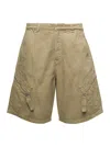 JACQUEMUS BEIGE 'LE SHORTS' IN CANVAS COTTON MAN