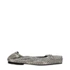 Jacquemus Beige Leather Ballet Flats In Multi
