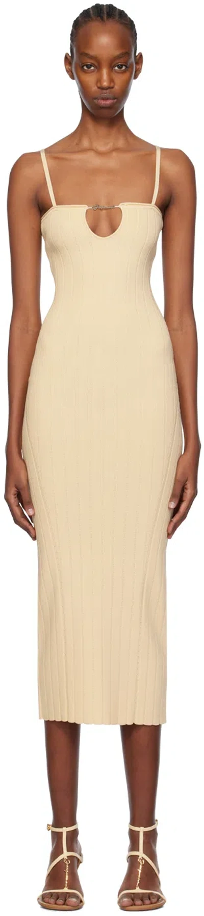 Jacquemus La Robe Sierra Bretelles In Off White