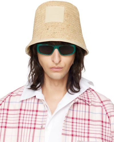 Jacquemus Beige Les Classiques 'le Bob Soli' Bucket Hat In 120 Ivory