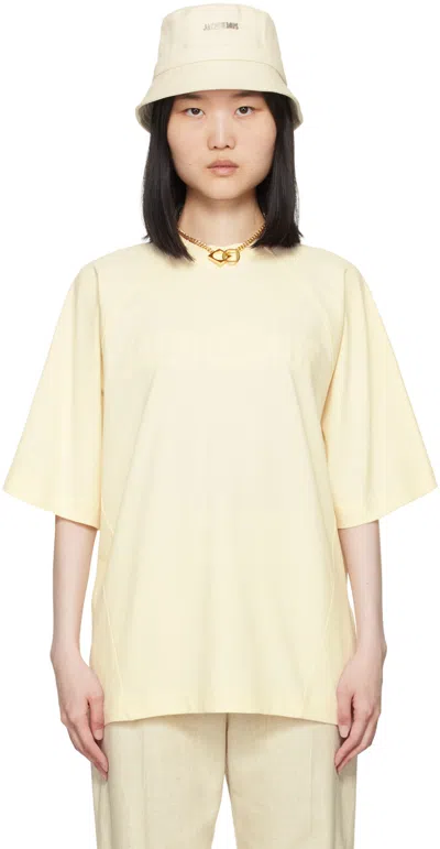 Jacquemus Beige Les Classiques 'le T-shirt Typo' T-shirt In 130 Light Beige
