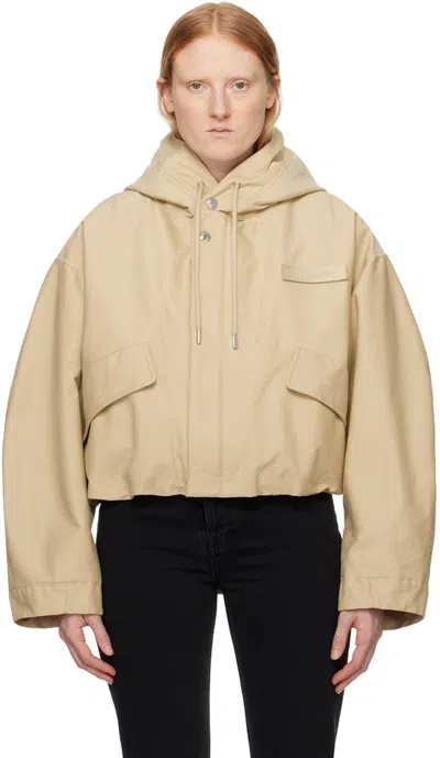 Jacquemus Beige Les Sculptures 'la Parka Courte Caraco' Jacket