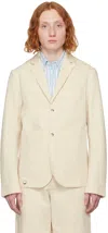 Jacquemus La Veste Jean Cotton And Linen Blazer In Beige