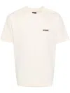 Jacquemus Beige Logo T-shirt In Beige