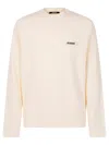 Jacquemus Long-sleeved T-shirt In Neutral