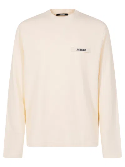 JACQUEMUS BEIGE LOGO T-SHIRT