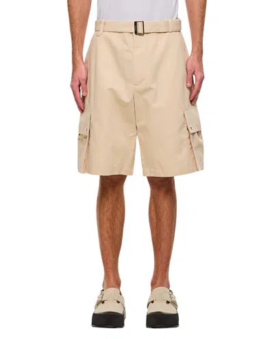 Jacquemus Beige Multi-pocket Cargo Shorts In Neutrals