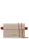 Jacquemus Beige Rond Carre Clutch In Neutral