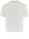Jacquemus Beige Solid Crew Neck T-shirt In Beige