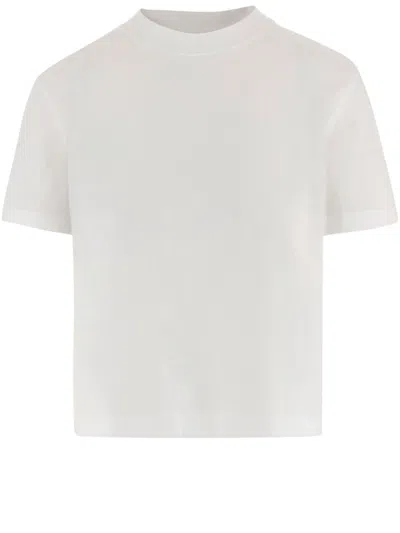JACQUEMUS WOMEN BEIGE SOLID CREW NECK T-SHIRT
