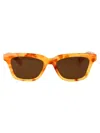 Jacquemus Beige T-shell/ Silver/ Brown Acetate Sunglasses