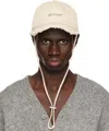 Jacquemus Beige 'the Artichaut' Cap In 1jk Croco Beige