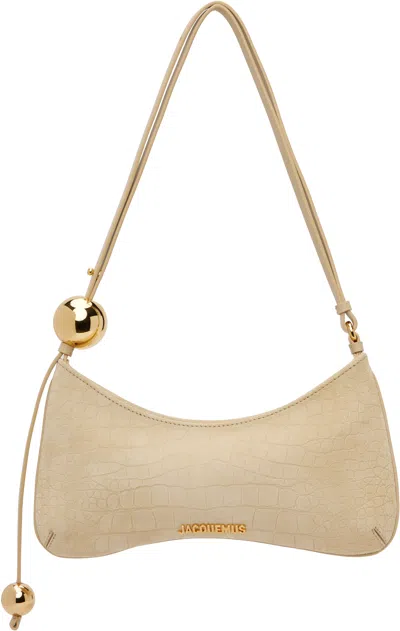 Jacquemus Beige 'the Bisou Perle' Bag In Brown