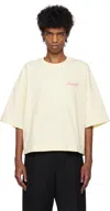 Jacquemus Beige 'the Corto' T-shirt In 1iw Uni Club Beige