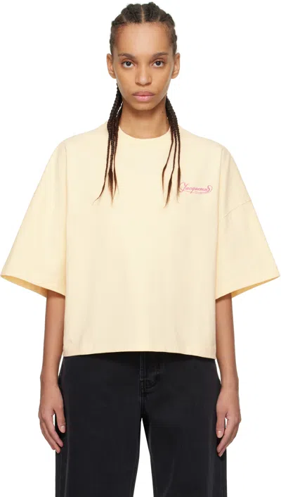 Jacquemus Beige 'the Corto' T-shirt In 1iw Uni Club Beige
