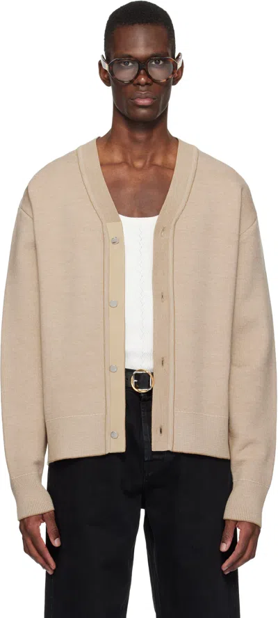 Jacquemus Beige 'the Doppio' Cardigan In Neutral