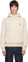 Jacquemus Mens Beige Le Hoodie Gros Grain Brand-tab Cotton-jersey Hoody