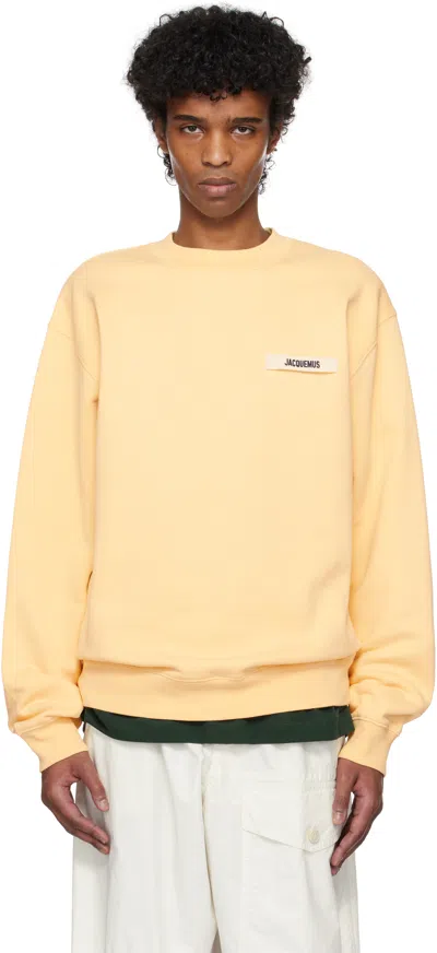 Jacquemus Logo Patch Crewneck Sweatshirt In Neutral