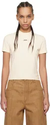 Jacquemus Beige 'the Gros Grain' T-shirt In 130 Light Beige