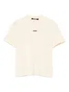 Jacquemus Beige The Gros Grain T-shirt In Neutral
