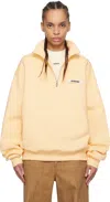 Jacquemus Beige 'the Gros Grain Zipped-rollneck' Sweatshirt In 131 Light Beige 2
