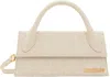 Jacquemus Le Chiquito Long Signature Handbag In 140 Light Greige