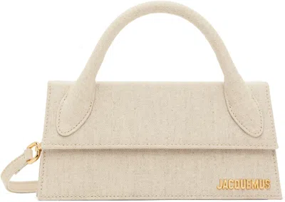 JACQUEMUS BEIGE 'THE LONG CHIQUITO' BAG