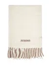 Jacquemus Womens Multi-beige The Moisson Wool-blend Scarf In Multi